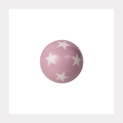 POMO 728 BOLA ROSA ESTRELLAS BLANCAS 35