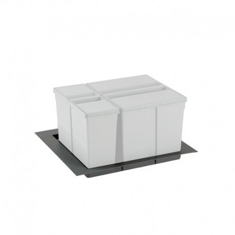 CUBO RECICLAJE C/BASE N05 M800 48L