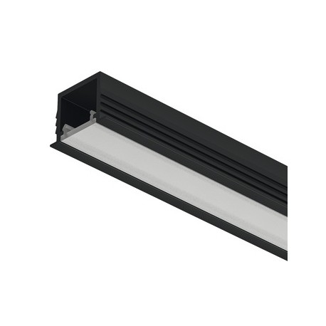 PERFIL EMBU. LED 1103 ESTR.3MTS 14MM NEG