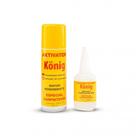 KIT CIANOCRILATO Y ACTIVADOR KONIG
